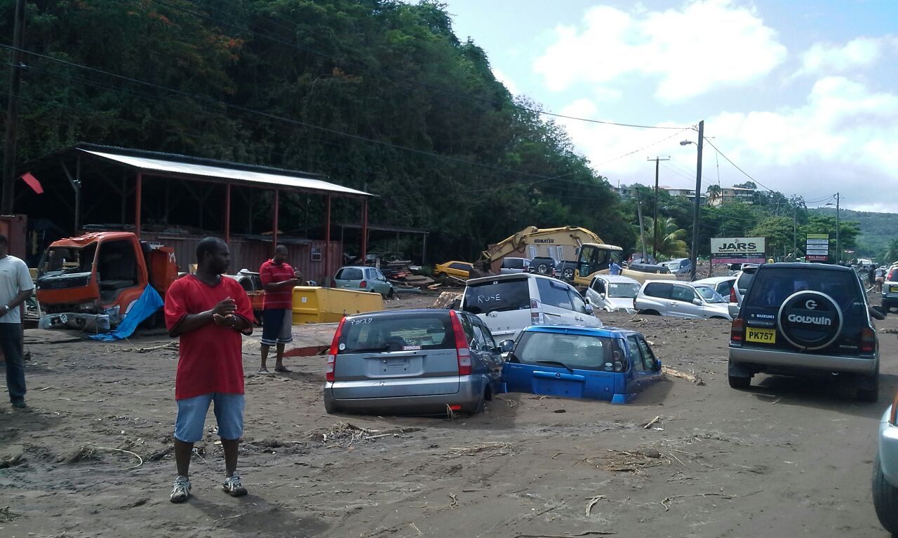 tropic storm Erica damage dominica