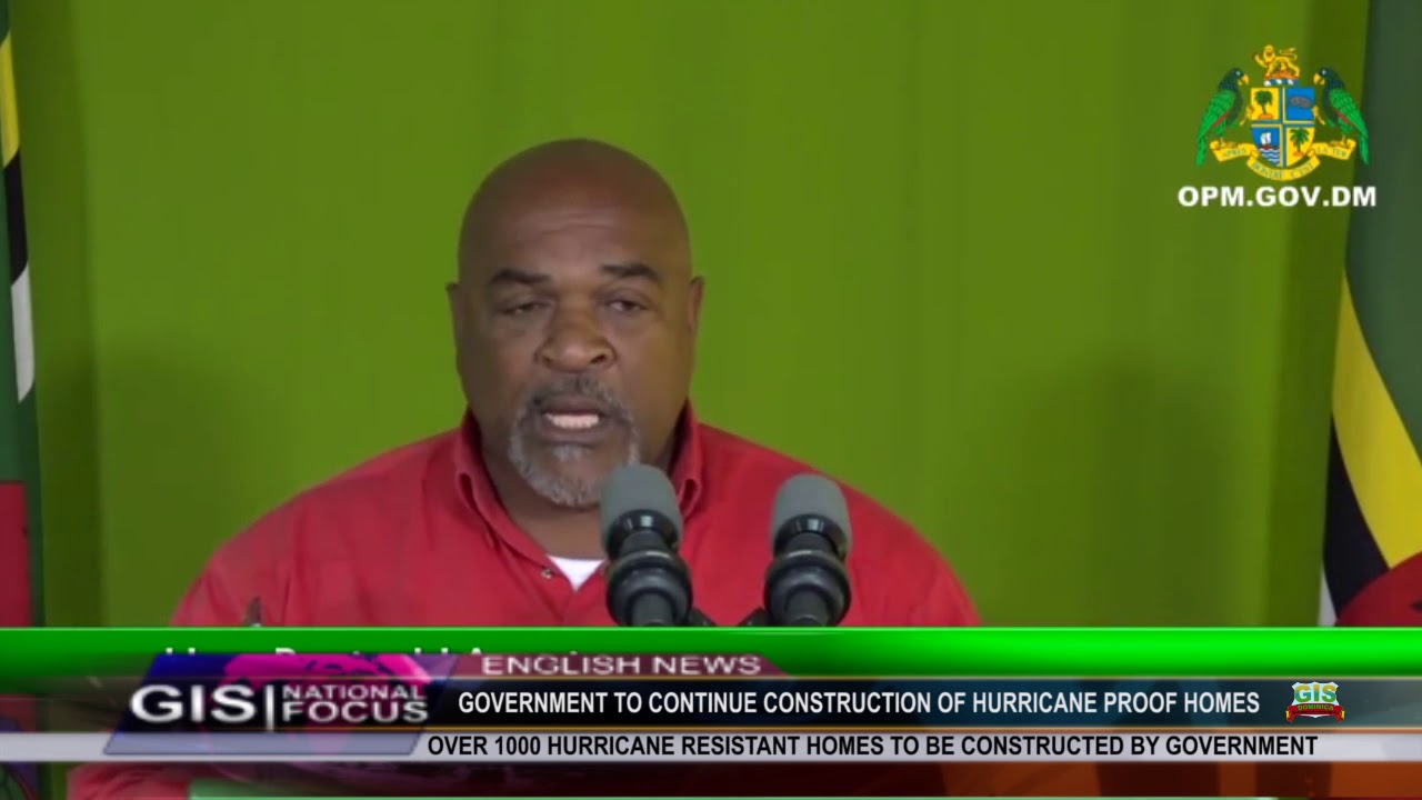 GOVERNMENT TO CONTINUE CONSTRUCTION OF HURRICANE PROOF HOMES 1