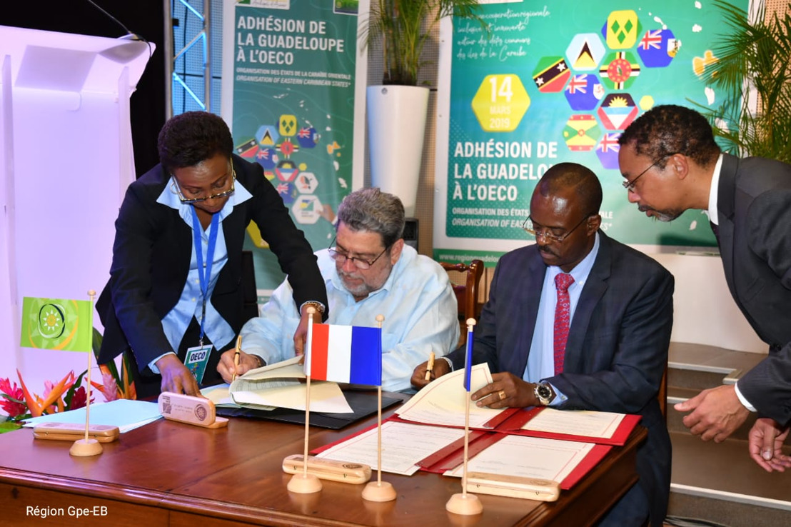 The French Island of Guadeloupe formally joins the Organisation of Eastern Caribbean States OECS