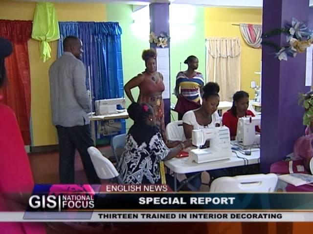 GIS Dominica: Interior Decorating Module of Small Business Support Unit 1
