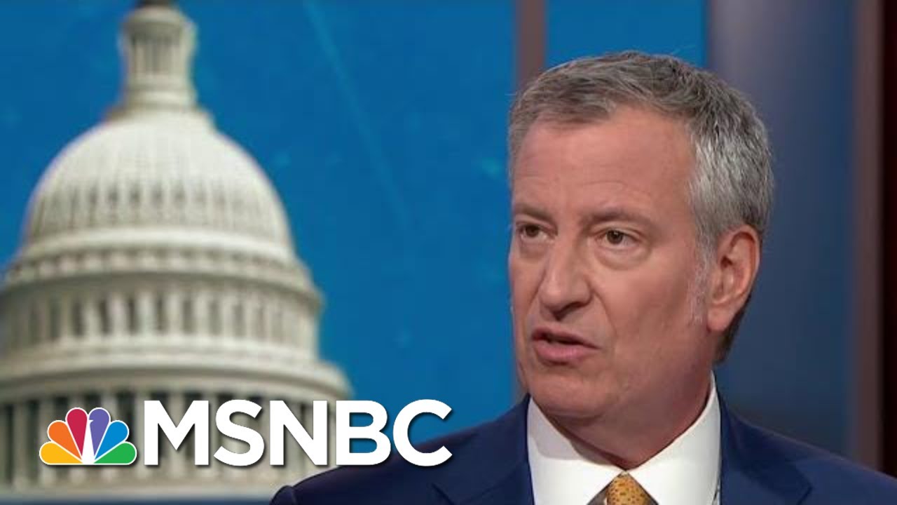 Full De Blasio: President Donald Trump Encourages 'Division And Hatred' | MTP Daily | MSNBC 3