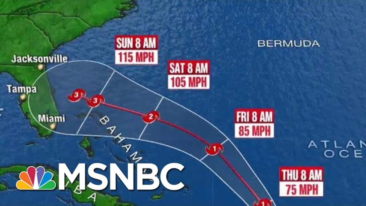 Tropical Storm Dorian Strengthened To A Hurricane | Katy Tur | MSNBC 2
