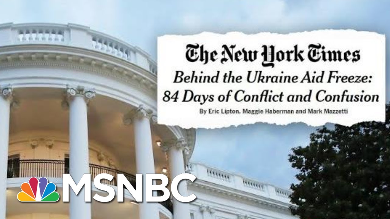 New Report Details Unrest Among Trump Officials As Trump Withheld Ukraine Aid | Deadline | MSNBC 8
