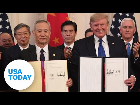 President Trump to sign 'Phase One' of China trade deal | USA TODAY 1