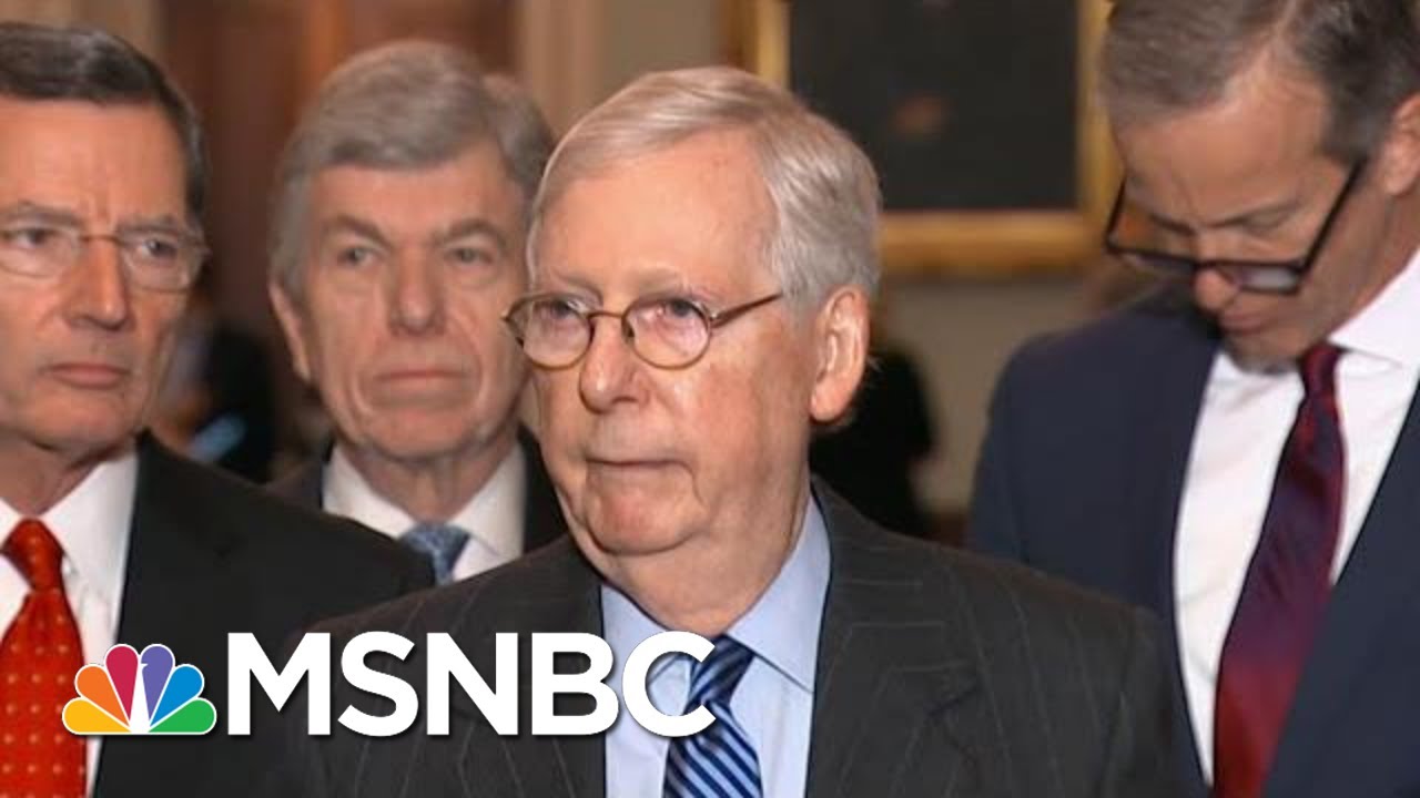 McConnell Says He Has Votes To Set Impeachment Trial Rules Without Dems | Katy Tur | MSNBC 1