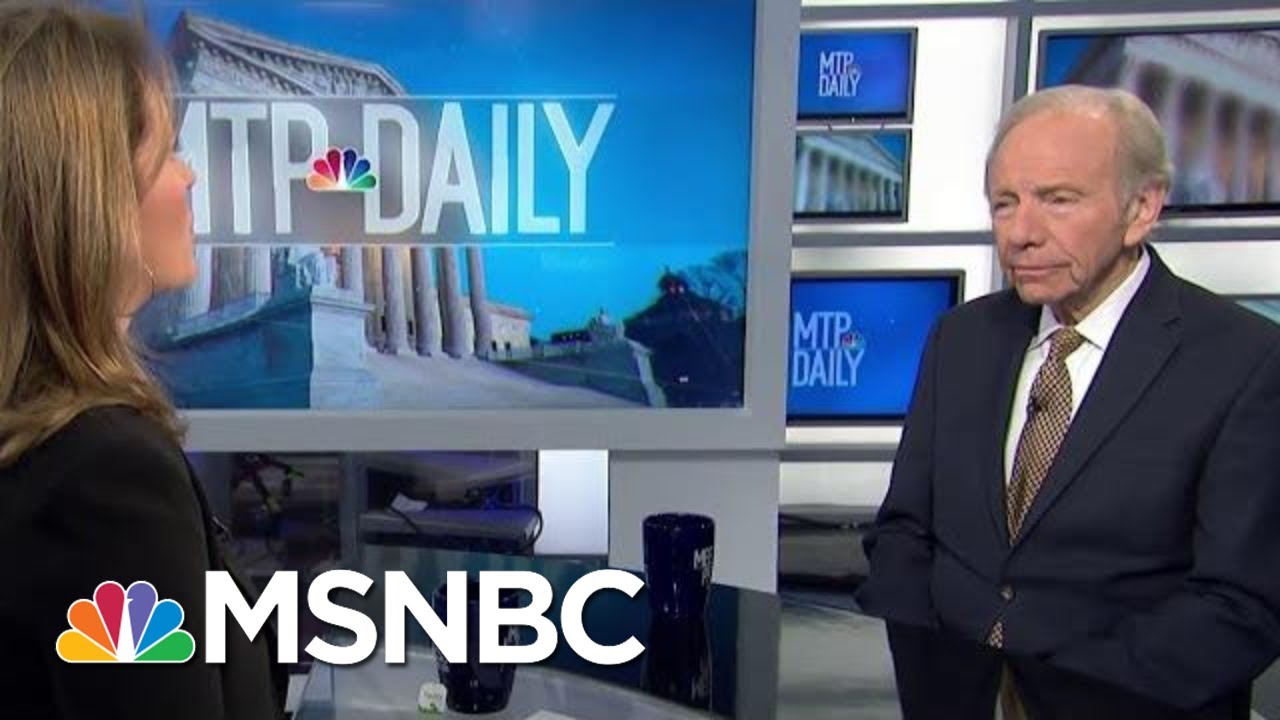 Lieberman: I Hope McConnell, Schumer Will 'Rise To The Occasion' Of Impeachment | MTP Daily | MSNBC 1