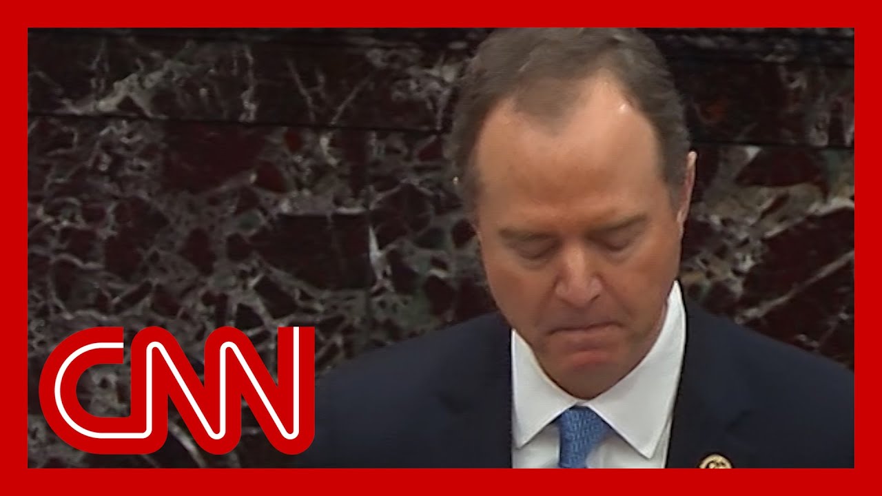 Schiff gets choked up during Trump impeachment trial 1