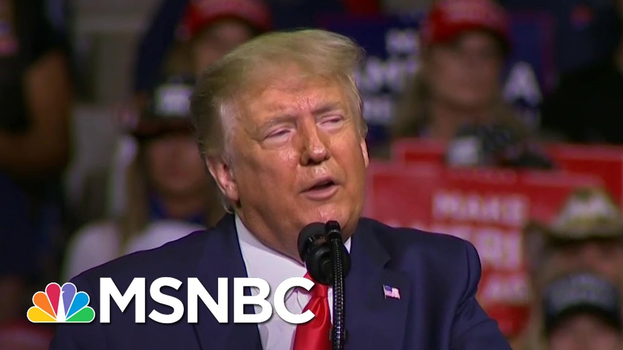 White HouseDenies, Deflects Small Crowd At Trump Comeback Campaign Rally | MSNBC 1