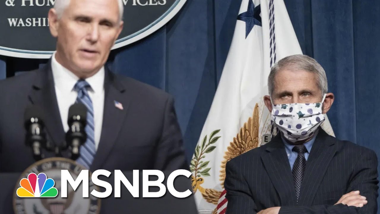 Pence Won't Wear Or Even Say 'Face Mask' During Latest COVID-19 Briefing | The 11th Hour | MSNBC 1