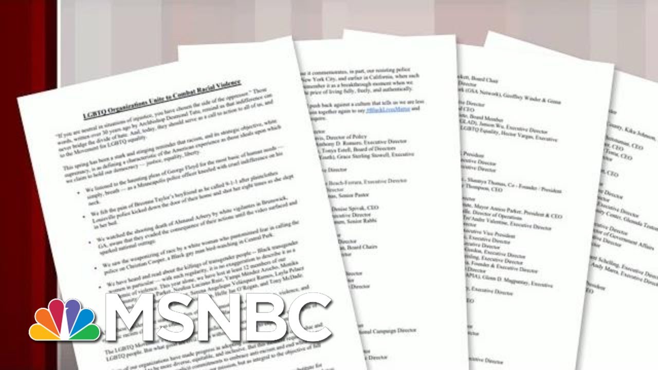 HRC Issues Letter Condemning Racial Violence | Morning Joe | MSNBC 7