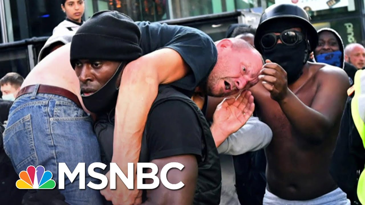 Black Protester Explains Why He Carried Counter-Protester To Safety | MSNBC 1