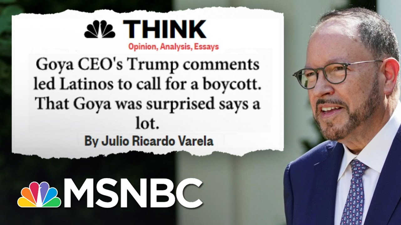 Backlash Against Goya CEO Explained As Calls For Boycott Grow | MSNBC 4