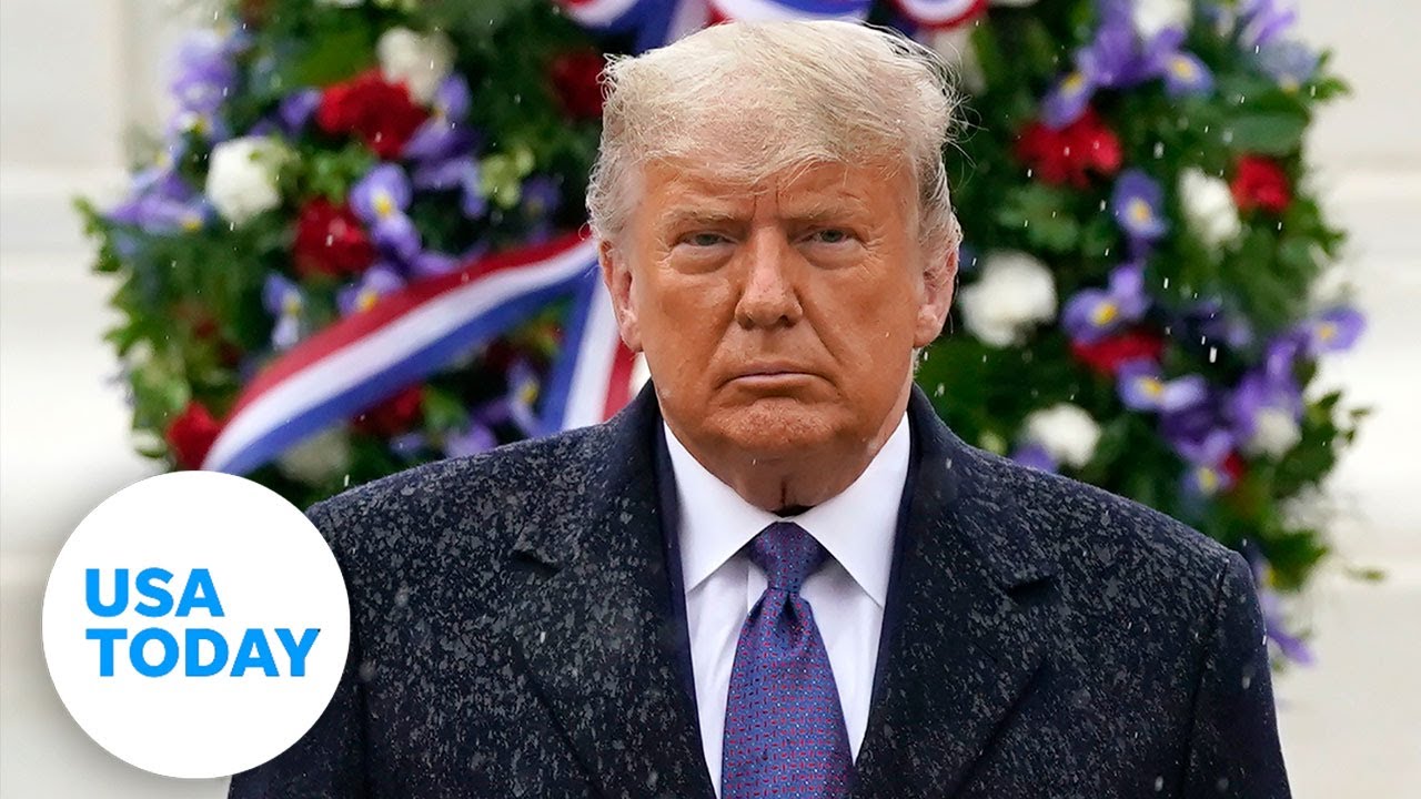 President Trump visits Arlington National Cemetery | USA TODAY 6