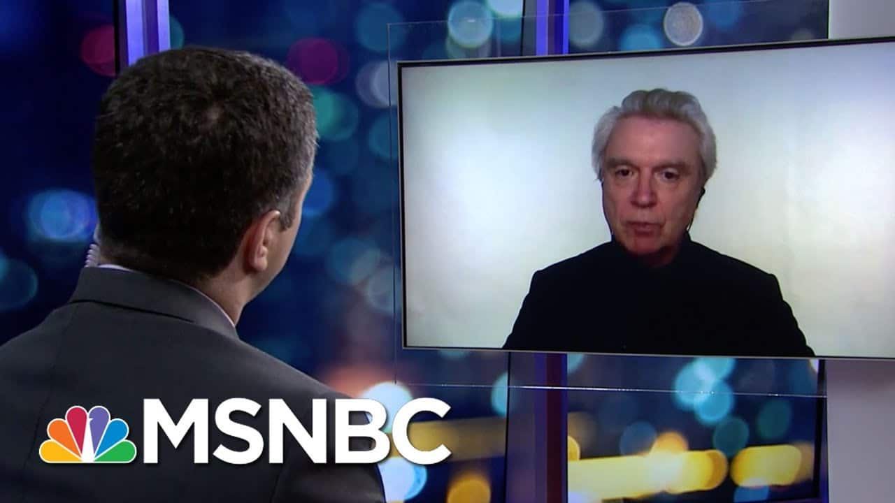 David Byrne On Using Janelle Monae's Protest Song In His Hit Broadway Show | MSNBC 1