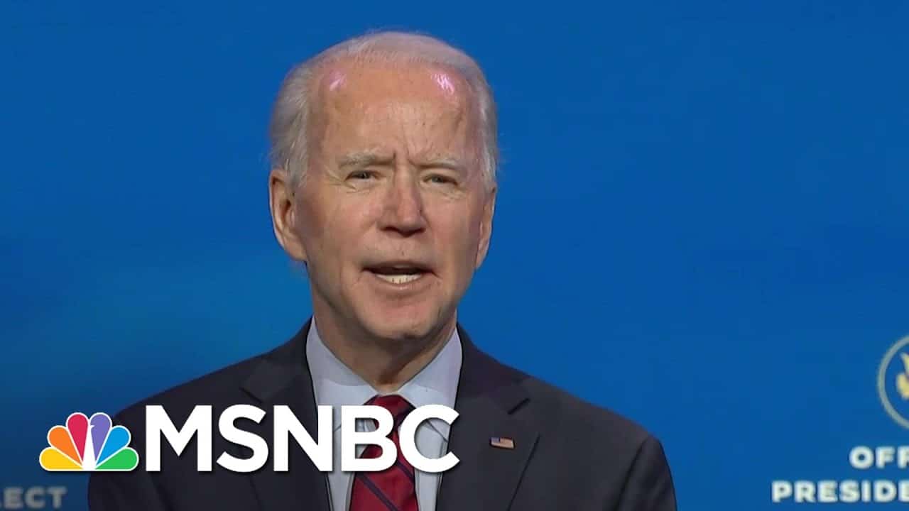 Biden Asks Americans To Wear Masks During His First 100 Days | MSNBC 1