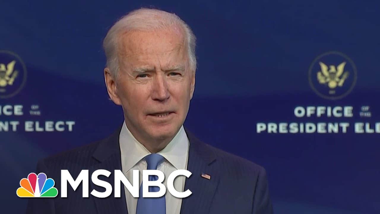 Biden Calls On Congress To Pass Covid Relief While Introducing Nominees | MSNBC 1