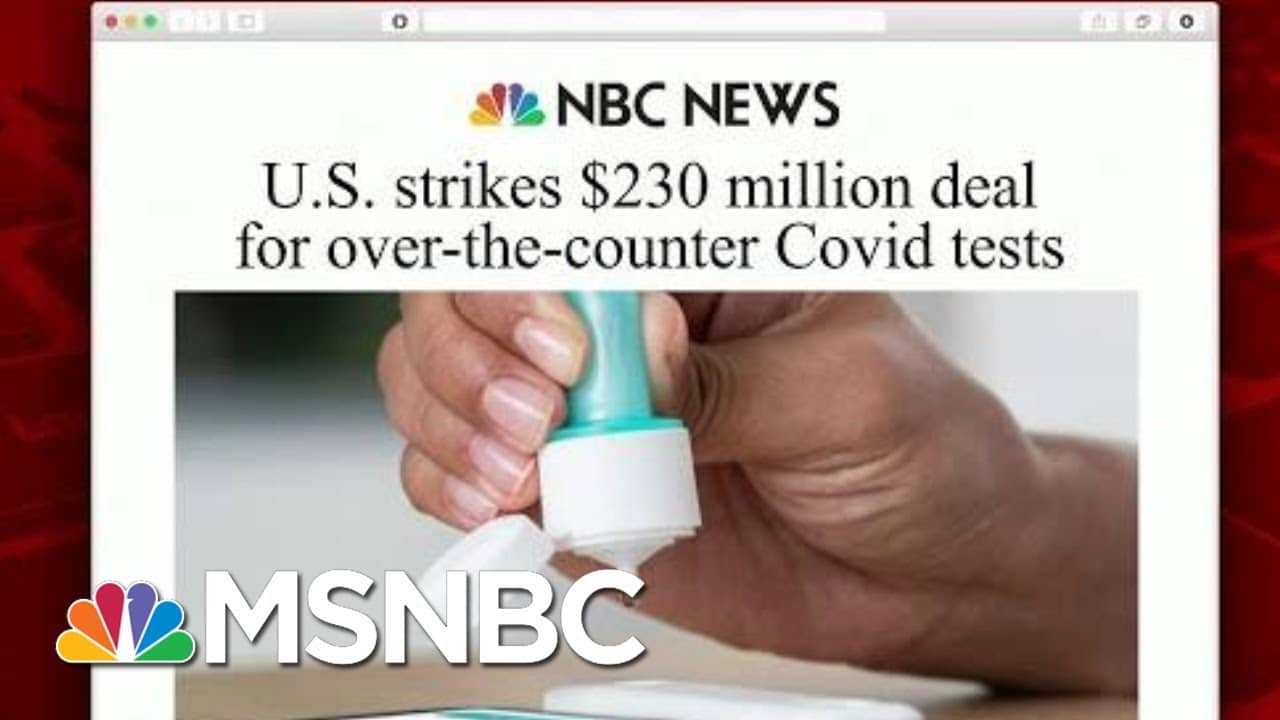 Production Ramping Up For Over-The-Counter Coronavirus Test | Morning Joe | MSNBC 1