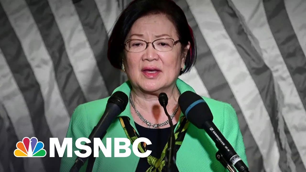 Sen. Hirono Applauds Senate Passage Of Anti-Asian Hate Bill | The 11th Hour | MSNBC 1