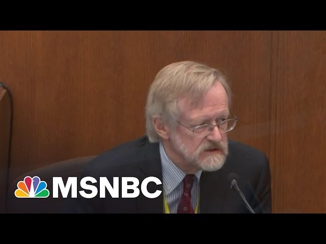 Pulmonologist At Chauvin Trial: Oxygen Deprivation Killed George Floyd | MTP Daily | MSNBC 1