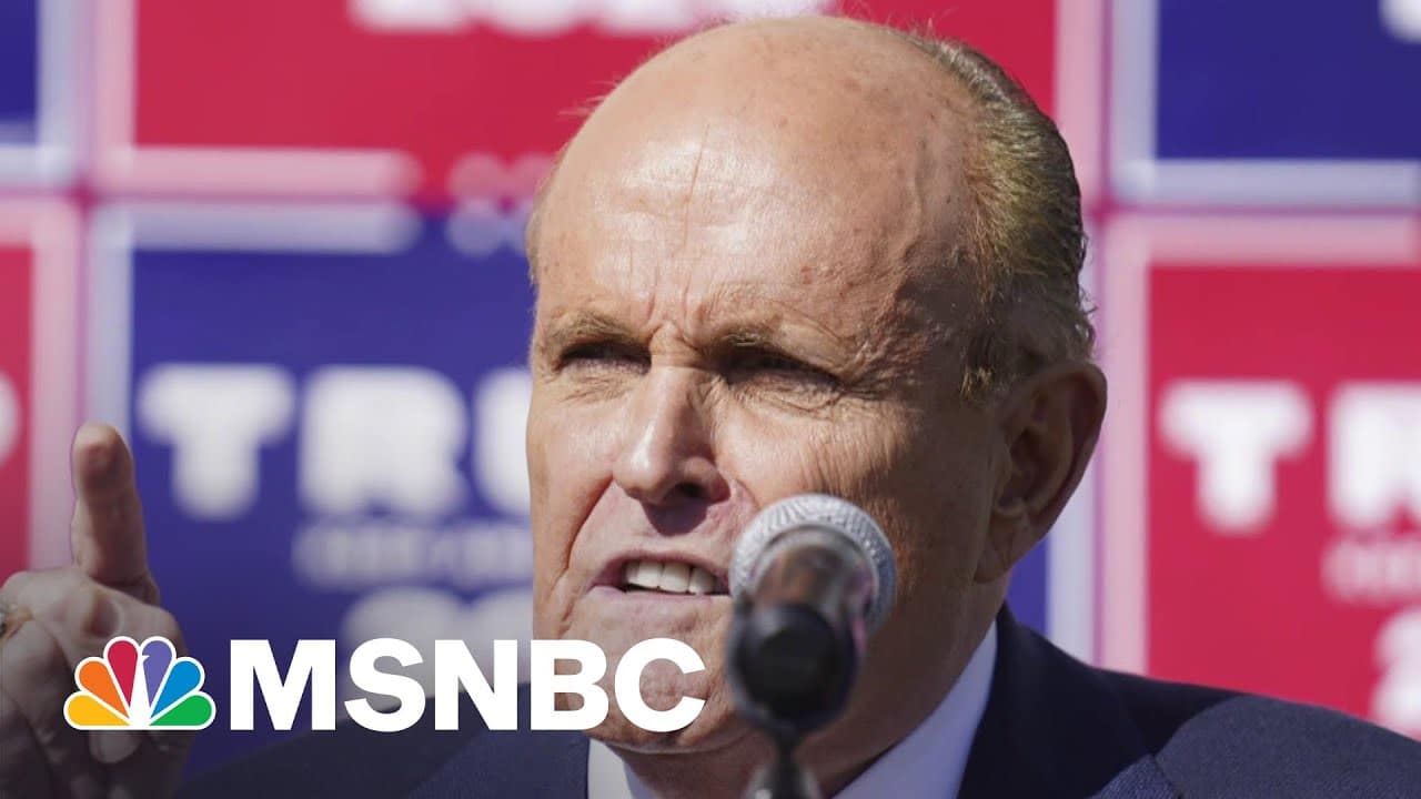 FBI Warned Giuliani In 2019 That Russia Spies Were Targeting Him | The 11th Hour | MSNBC 1