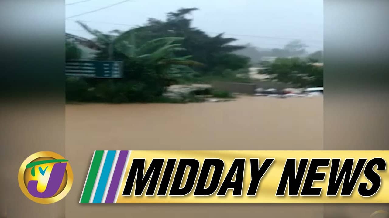 Tropical Storm Ida | Flash Flood Warning for Jamaica | TVJ Midday News - August 27 2021 1