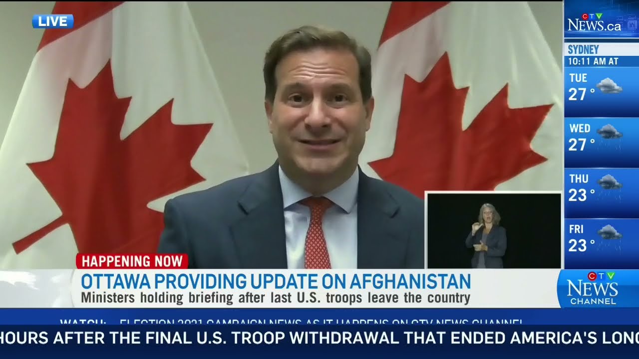 Canada's foreign affairs minister, immigration minister give an update on situation in Afghanistan 1