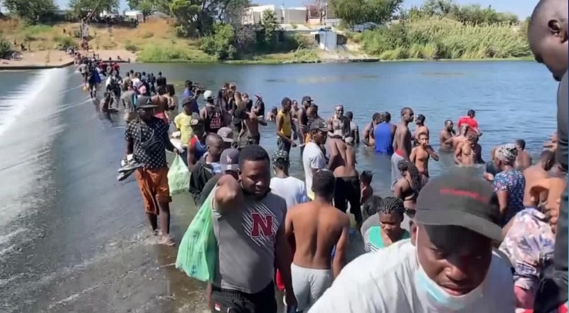 The US launches the mass expulsion of Haitian migrants from Texas.