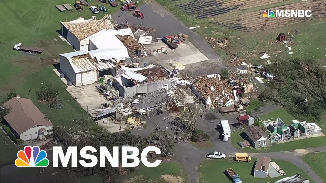 Aerial video shows destruction in Philadelphia area after tornado rips through 5