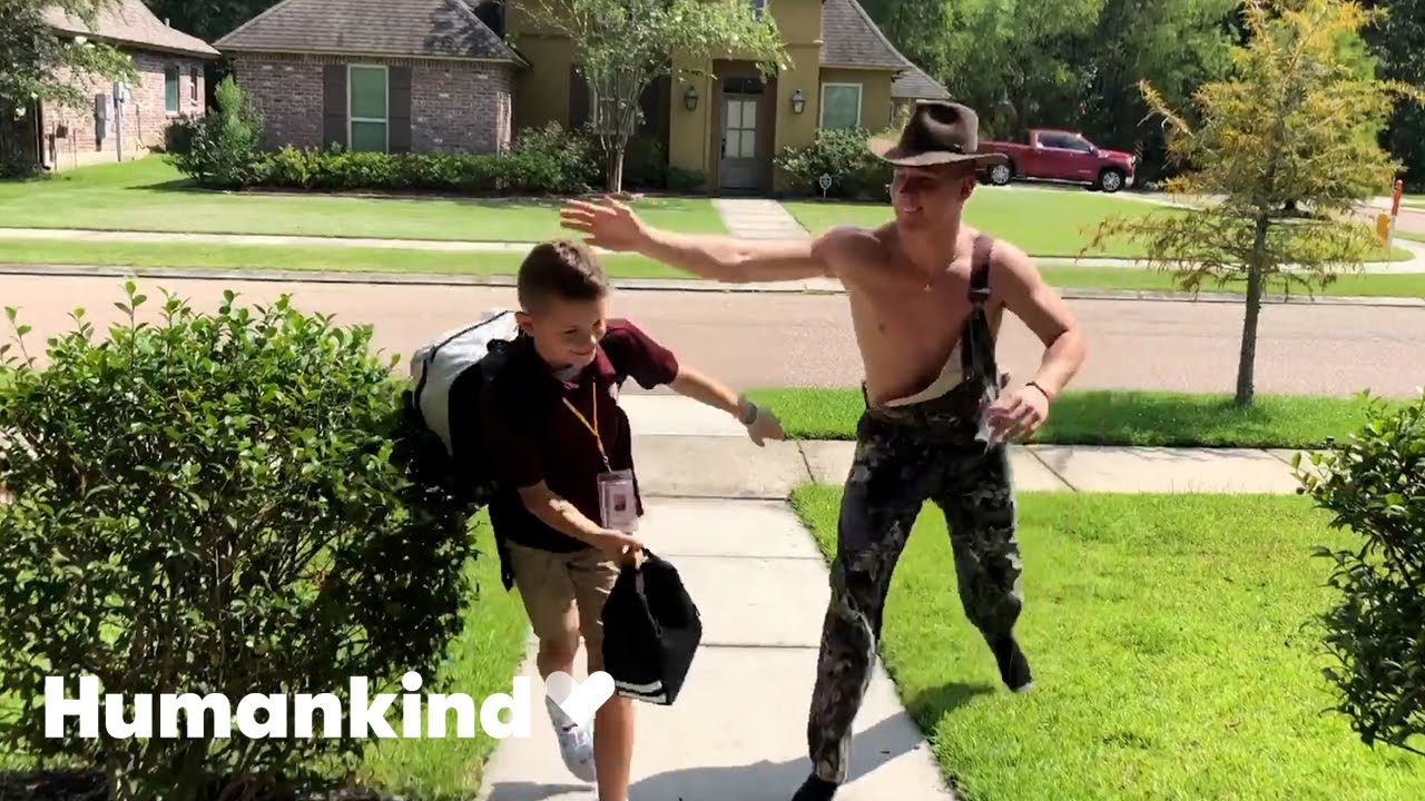 Big brother surprises little brother in a new costume every day | Humankind 1