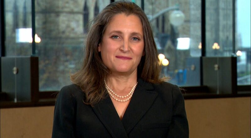 One-on-one: Freeland outlines priorities for new cabinet, recovery from COVID-19 3