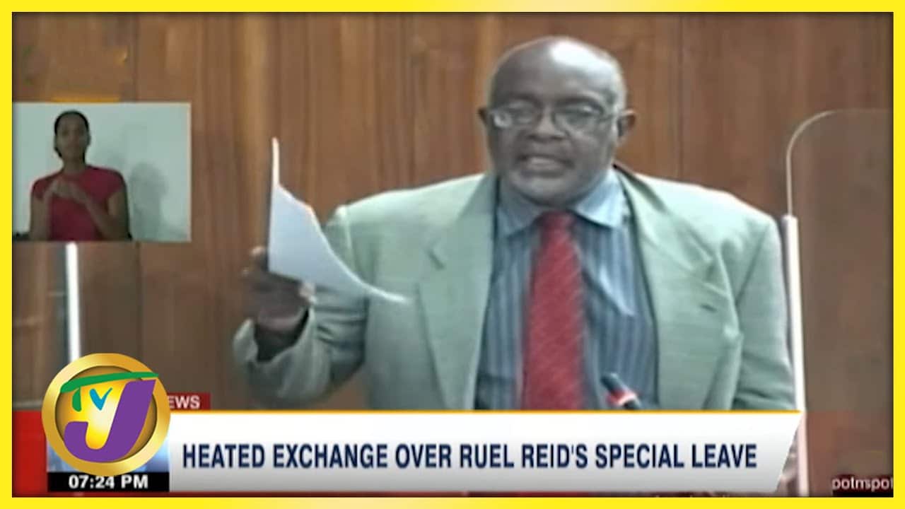 Heated Exchange in Parliament Over Ruel Reid's Special Leave | TVJ News - Oct 27 2021 1