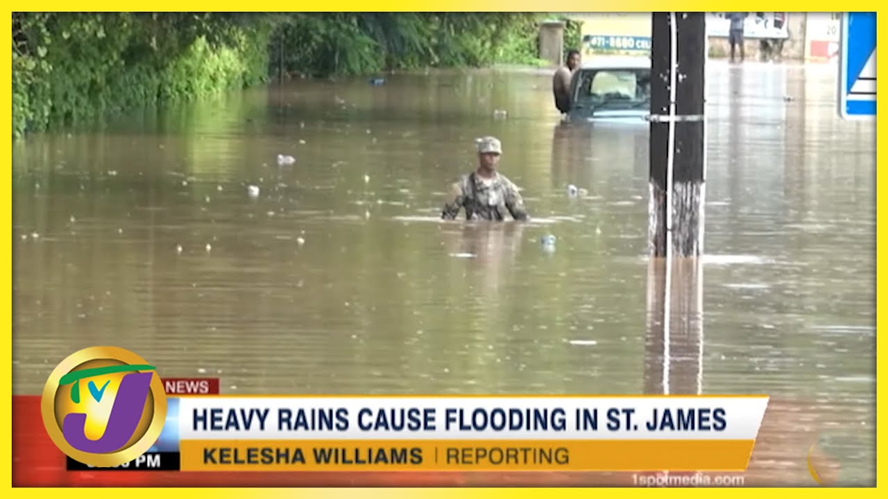 Heavy Rains Cause Flooding in St. James | TVJ News - Nov 8 2021 1