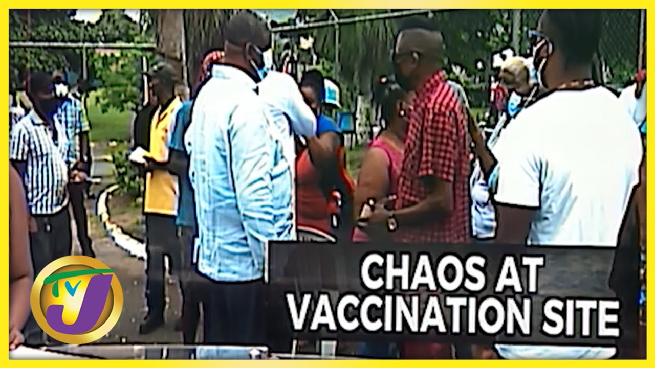 Chaos at St. Joseph's Hospital Vaccine Site | TVJ News - Nov 1 2021 1