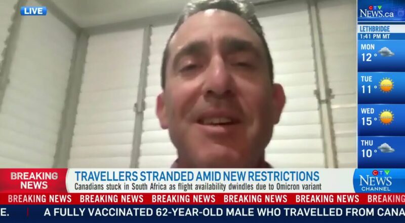 'Incredibly frustrating': Canadian stranded in South Africa after new COVID-19 travel restrictions 1