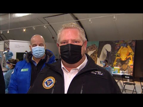 Ont. Premier Doug Ford provides an update on vaccination efforts 1