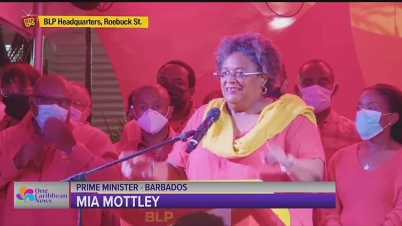 Mia Mottley Elected as Prime Minister of Barbados 1