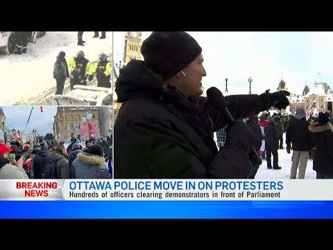 Police retake control of Parliament Hill | Freedom Convoy protests 1