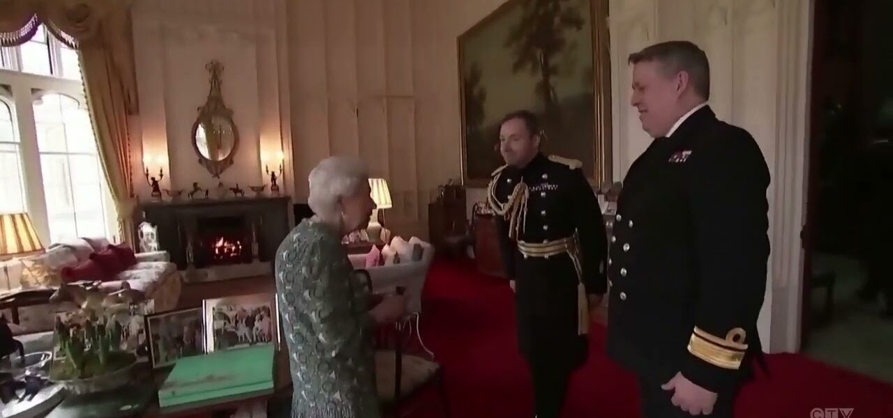WATCH: Queen Elizabeth II quips she 'can't move' too much 1