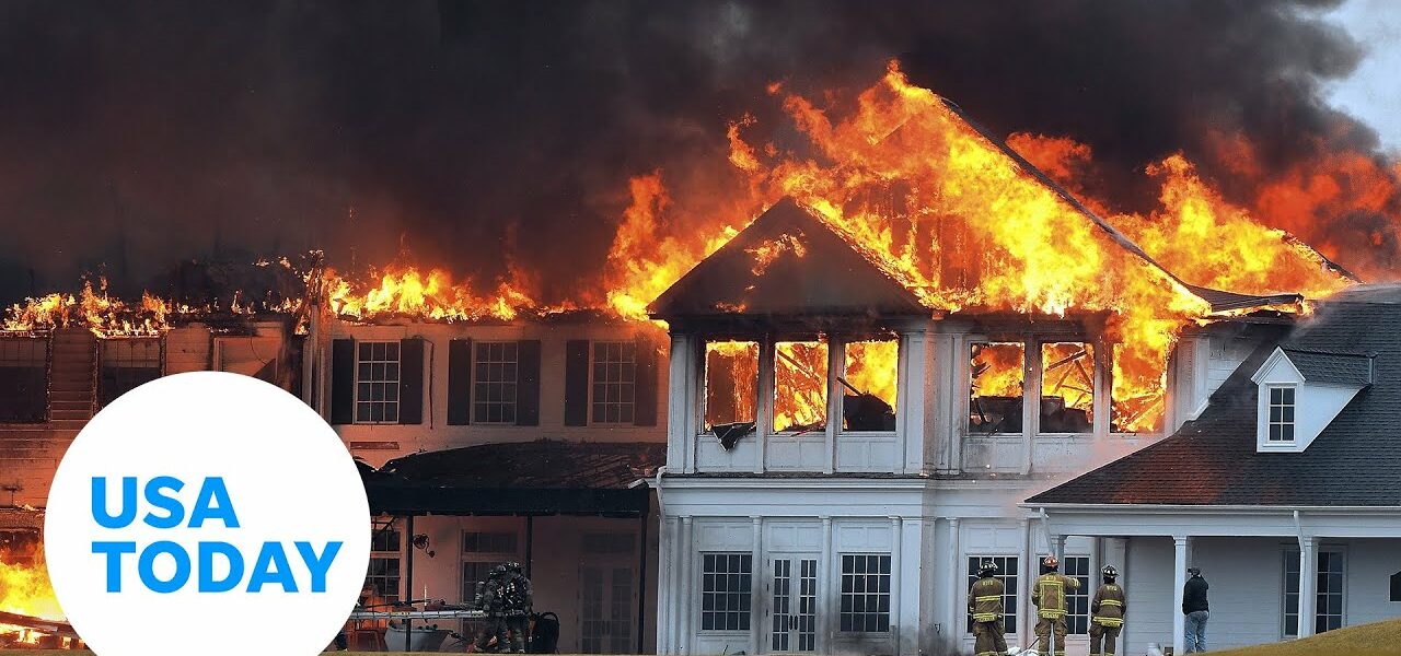 Historic Oakland Hills Country Club in Michigan catches on fire | USA TODAY 1