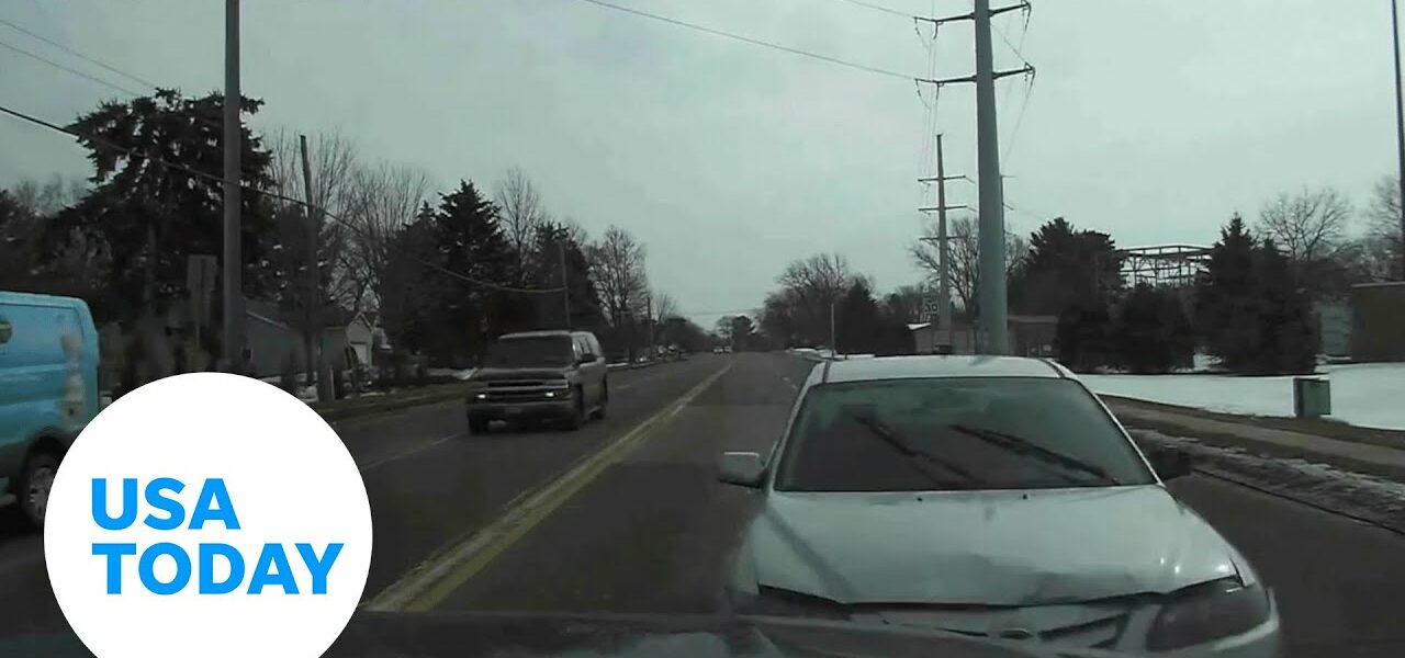 Dashcam video captures head-on collision with Wisconsin police car | USA TODAY 6