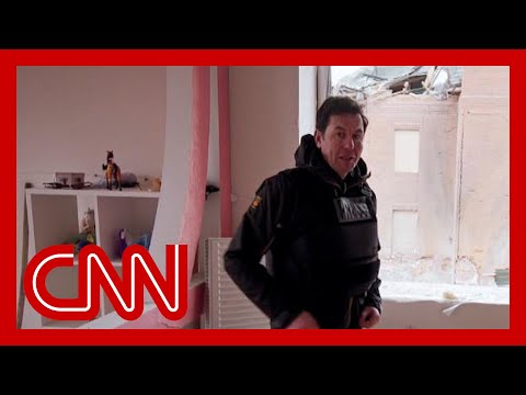 CNN reporter shows grim site of family's home hit by airstrike 1