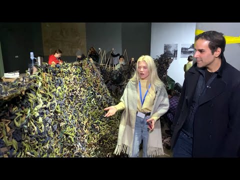 CTV News in Ukraine: Making military camouflage in a museum 1