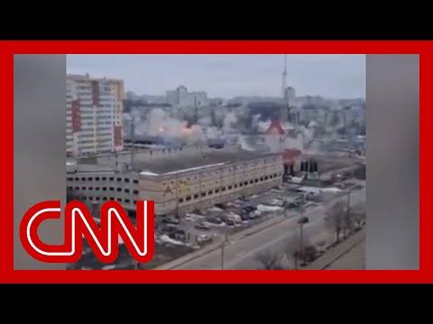 Video shows heavy shelling near supermarket in Kharkiv 1