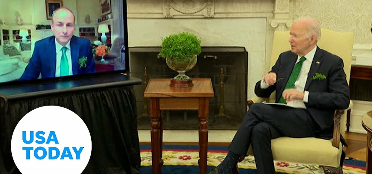Biden meets with the Irish prime minister virtually on St. Patrick’s Day | USA TODAY 1