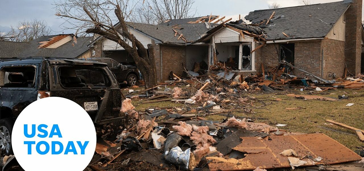 Tornadoes rip through Texas and Oklahoma, thousands without power | USA TODAY 1