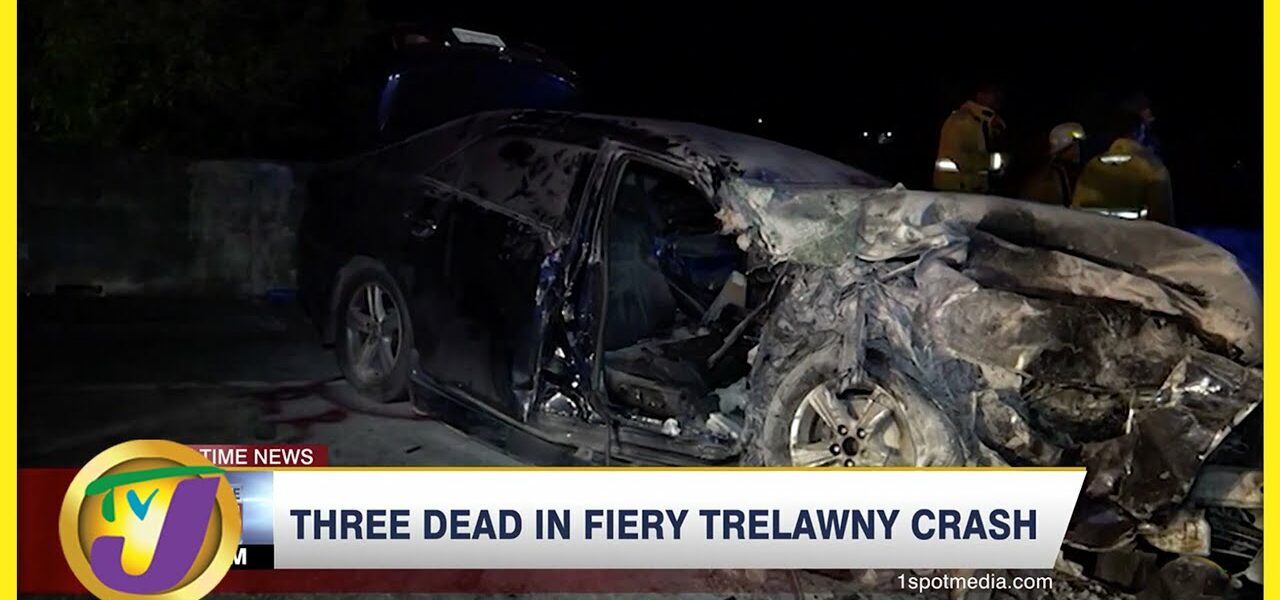 Fiery Trelawny Crash | TVJ News 1