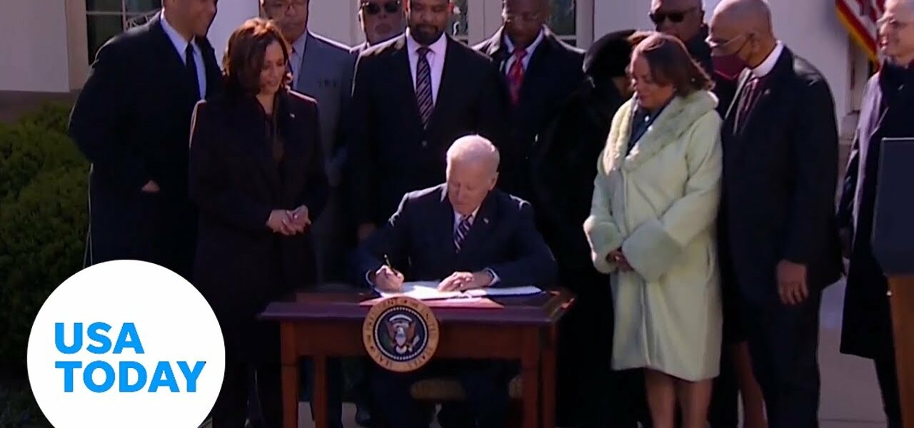 President Biden signs Emmett Till Antilynching Act into law | USA TODAY 1