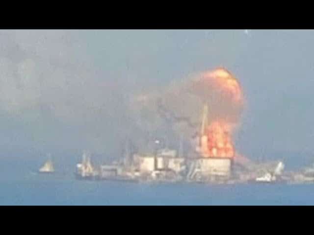 Ukrainian Navy says it destroyed Russian landing ship 1