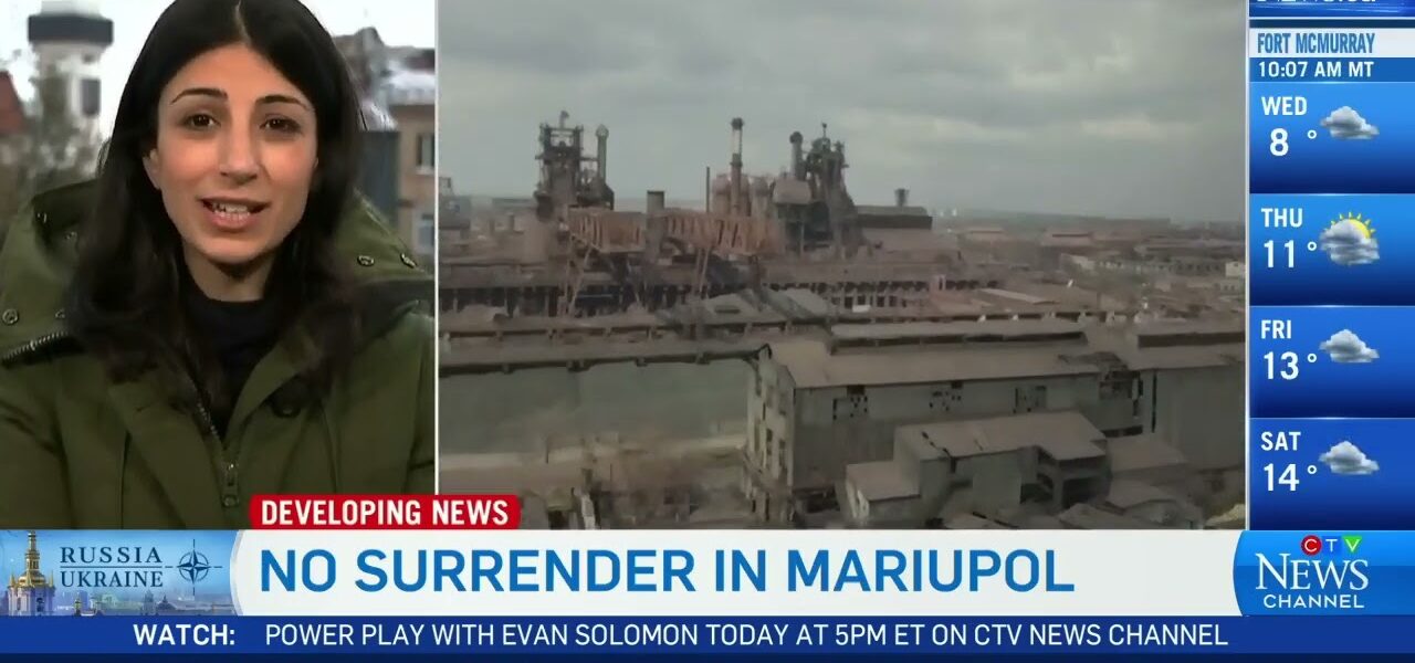 Last remanining Ukranian forces refuse to surrender in Mariupol | CTV News in Kyiv 6