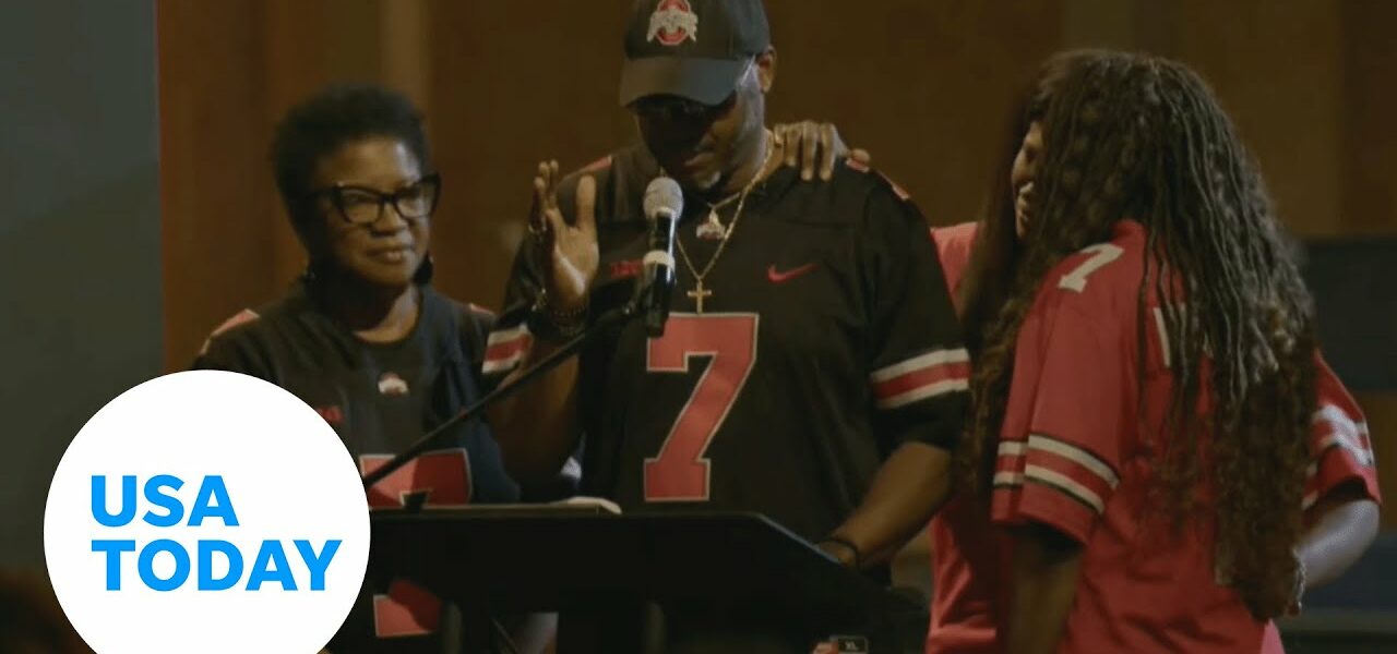 Dwayne Haskins' sister, father pay respects at memorial service | USA TODAY 1